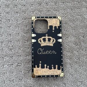 Black and Gold Crown Phone Case
